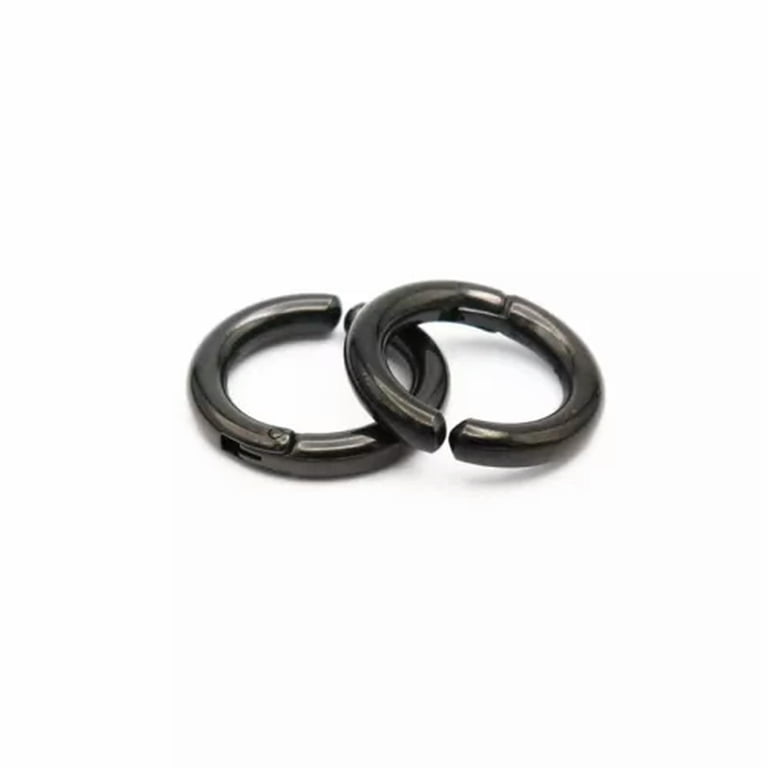 K-KED 5 Pairs Stainless Steel Clip On Non-Piercing Fake Hoop