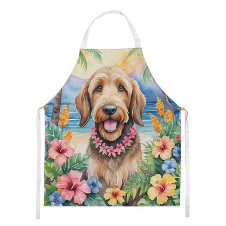 Carolines Treasures DAC6485APRON 30 x 27 in. Otterhound Luau Apron