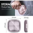 thumbnail image 3 of Pocket Pill Containers, Pill Case, Portable Pill Case, Pill Case for Purse, Cute Pill Organizer, Pill Container for Purse, Small Pill Organizer, Pill Box Small, Travel Pill Box(Brown), 3 of 7