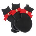 thumbnail image 4 of Raindrops Cute Cat Design Bookmark in PU Material for Decor Black Color 3 Pieces Small Size, 4 of 8