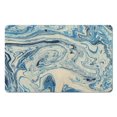 thumbnail image 1 of Non-Slip Luxury Microfiber Bath Rug Runner – 20x32 inch Modern Marble Bathroom Mat, Soft & Long, Perfect Floor Carpet for Tub & Shower, Machine-Washable, 1 of 5