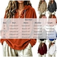 thumbnail image 3 of TFEOQRY Womens Velour Hoodie Sweatshirt with Kangaroo Pocket Button Henley Long Sleeve Loose Casual Fall Winter Top, 3 of 6