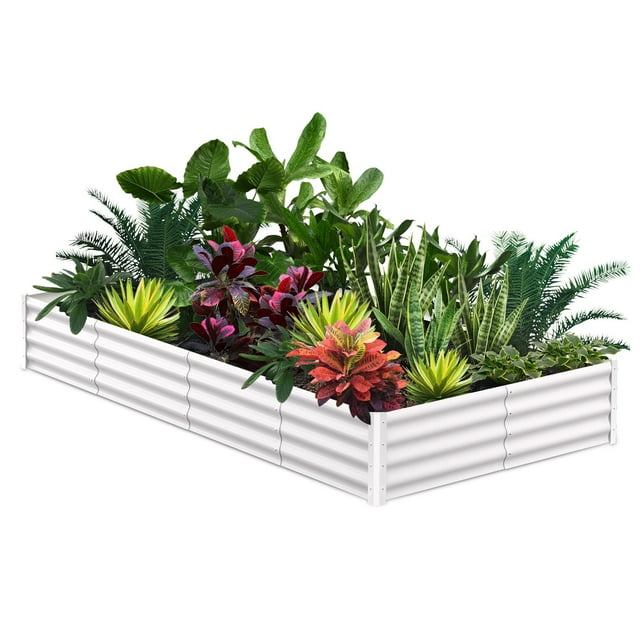 Rectangular Planter Raised Beds for Plants, Vegetables and Flowers