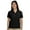 Black, variant on Devon & Jones Classic Devon & Jones Women'S Pima Pique Short-Sleeve Y-Collar Polo Shirt - Stone - Xxx-Large