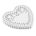 thumbnail image 3 of 100x 4 Inch White Love Heart Paper Lace Doilies Doily for Cardmaking Scrapbooking White Papery, 3 of 6