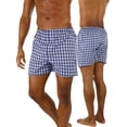 thumbnail image 3 of ToBeInStyle Men's Pack of 3 Loose Fit Basic Print Boxer Shorts - Assorted - Small, 3 of 9