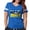 Royal Blue, variant on CafePress - Distressed, 80S Style, Ukraine, Ghost Of Kyiv, Zel - Womens Football Shirt