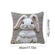 thumbnail image 3 of Cojín lumbar con estampado de conejo y relleno decorativo | Funda extraíble y lavable de pelusa corta | Soporte suave para la espalda, ideal para sofá, cama, sillón, oficina y decoración del hogar., 3 of 6