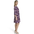 thumbnail image 3 of Falling Flowers Women's Blouson Tiered Dress, Sizes XS-XL, 3 of 6