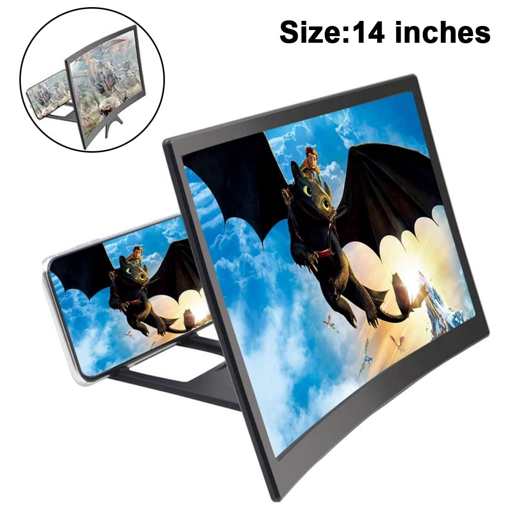 12 inch Phone Screen Magnifier Red Best Thin Foldable 3D Mobile Phone Magnifying Screen for Cell Phone Stand for Movie Screen Amplifier Compatible All Smartphon Gift for Men 