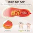 thumbnail image 2 of OrthoComfoot Orthopedic Men's Wide Shoes: Comfortable Arch Support Running Sneakers, Wide Toe Box Work Tennis Outdoor Walking Shoes, 2 of 9