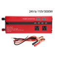 thumbnail image 1 of Inversor De Voltaje Solar Para Coche De 12 V/24 V A 110 V De Alta Potencia 3000 W/4000 W/5000 W/10000 W Rojo Tipo Ee. Uu. (24 V A 110 V 5000 W) Sweethay AF000951-00, 1 of 6