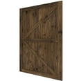 thumbnail image 5 of BELLEZE 60 Inch DIY Sliding Interior Barn Door, Modern Farmhouse - Espresso, 5 of 6