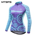 thumbnail image 2 of MTSPS Camiseta de ciclismo para mujer, ropa para bicicleta de montaña, camiseta de manga larga para ciclismo de carretera, ropa para ciclismo de carretera, 2 of 5