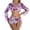 Purple, variant on Wancir Women's Bikini Sets Women's Fashion Sexy Open Back High Elastic Bikini Dress Swimwear