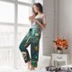 thumbnail image 5 of Fotbe Baroque Floral Still Life Pantalones de Pijama para Mujer, Pantalones de Dormir, Pantalones Pj con Cordón y Bolsillos-Small, 5 of 6