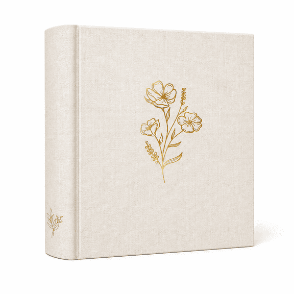 Photo Album Beige 4x6-200Pockets for Family Weddings Travel Memories