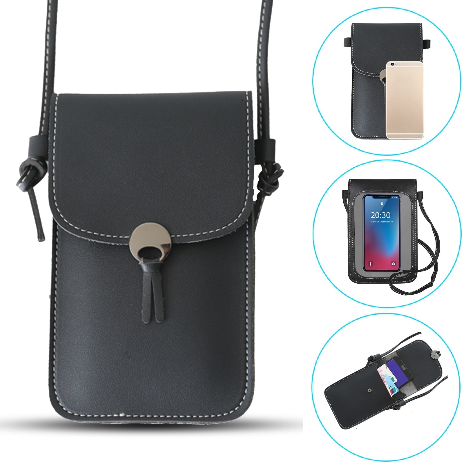 Women Cell Phone Pouch Mini Shoulder Bags Purse Crossbody Messenger Mobile Bag 