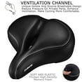 thumbnail image 2 of DAWAY C30i Comfortable Oversized Bike Seat - Compatible with Peloton, Exercise, Mountain or Road Bikes, Extra Wide Bicycle Saddle Replacement with Memory Foam Cushion for Men Women Comfort, 2 of 7