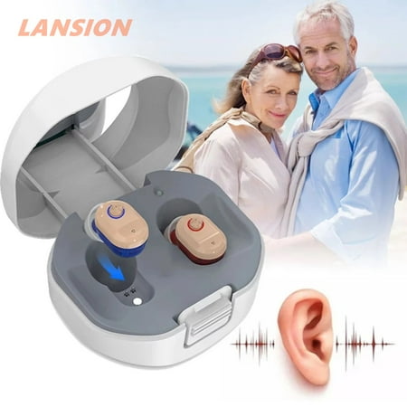 Lansion Sound Amplifier, Rechargeable and Lightweight, pair