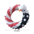 thumbnail image 4 of Vggrvlo Clearance Patriotic Wreaths for Front Door, 250th Anniversary Decorations, 4th of July Decorations Outdoor, Handcrafted Memorial Day Wreaths, Festival Celebration USA Flag Printed Wreath(B), 4 of 6