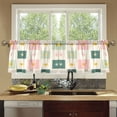 thumbnail image 4 of Yayeee Kitchen Curtains Tier Set of 2 Light Filtering 57"x24" Over Sink Window Panels, Beige Abstract, 4 of 7