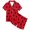 C292 Pink5, variant on Curuila Toddler Girls Halloween Pajamas Set Short Sleeve Hallowmas Ghost Print Lapel Button Down Pjs Tops With Shorts For Party Comfort Homewear Red1 Size 2-3 Years