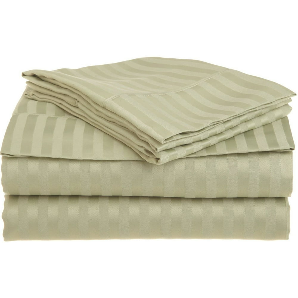 1500 Thread Count UltraSoft Microfiber Deep Pocket Stripe Bedding