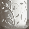 thumbnail image 6 of BUYMAX 5+6 inch Orchid Pot with Holes, Ceramic Plant Pots with Drainage Holes and Tray,Decorative Indoor Outdoor White Flower pots with Saucers, 6 of 7