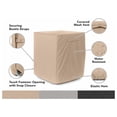 thumbnail image 3 of Air Conditioner Cover - Durable Weather-Resistant Protection for Outdoor Units, Ultima 600D Polyester, 30W x 30D x 32H, Ripstop Tan, 3 of 7