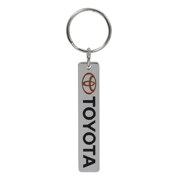 Plasticolor 004619R01 Toyota Ellipses Logo with Script Metal Enamel Key Chain