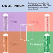 MOXE Nasal Stick Inhaler Lavander, Peppermint, Grapefruit and Cinnamon Scent Kit Phase II Scent Diversification Essential Oil Scent