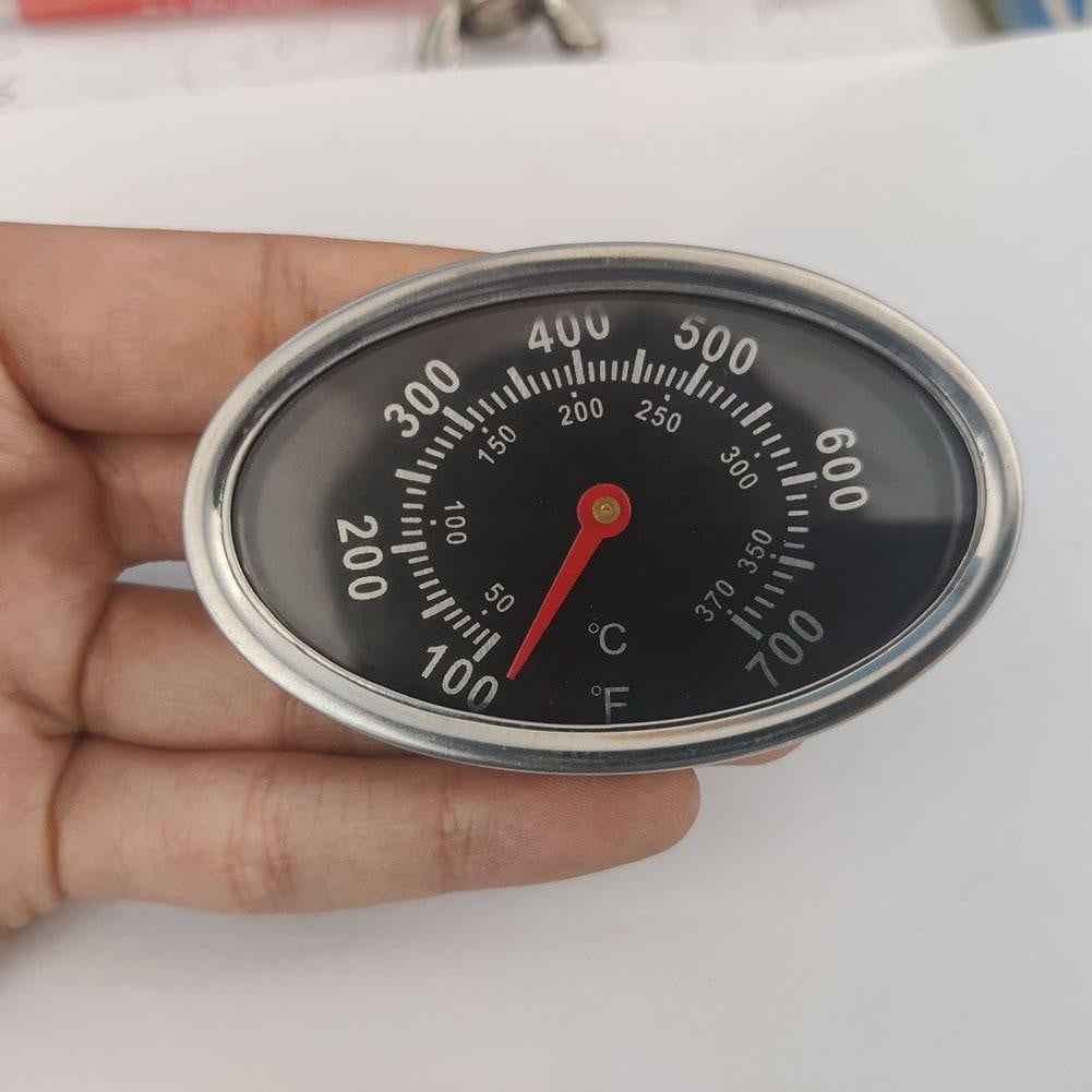 Allume Grill Lid Thermometer Temperature Gauge Replacement For All Bbq Gas Grills Black Black