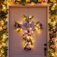 thumbnail image 2 of Matsuzay Ilumina tu hogar con una para la puerta principal, una cruzada, un encantador regalo para exteriores, una guirnalda colgante para la Decoración del hogar amarillo, 2 of 6