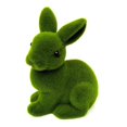 thumbnail image 3 of Planta artificial verde flocado juguetes hechos a mano hierba animal conejo de Pascua conejito, 3 of 5