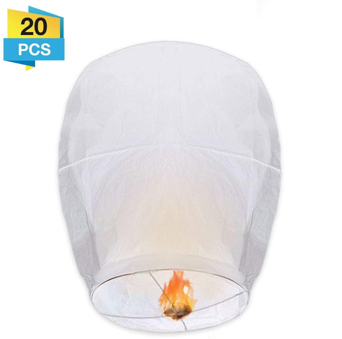 Sky Lanterns （10 Pack Chinese Wishing Lanterns 100% ECO Friendly Biodegradable Paper with Fire Resistant Paper for Weddings Birthdays Memorials and Celebration Events 5