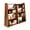 Brown, variant on WRXELAN 4-Tier Expandable Wood Grain Bookcase, Adjustable Width 3-in-1 Shelf Unit, Converts Straight to L-Shaped Corner Storage for Living Room, Bedroom, Office