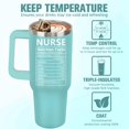 thumbnail image 4 of 40oz Nurse Gifts for Women Men, Nurse Practitioner Gifts Nurse Appreciation Gifts Nurse Nutrition Facts Tumbler Cup with Lid Vacuum Insulated Stainless Steel Travel Coffee Mug, 4 of 6