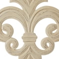 thumbnail image 4 of DecMode White Wooden Carved Fleur De Lis Wall Decor, 4 of 12