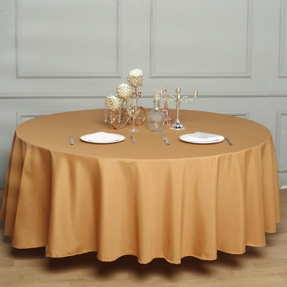 Efavormart 108" Wholesale Round Tablecloth Polyester Round Table Linens