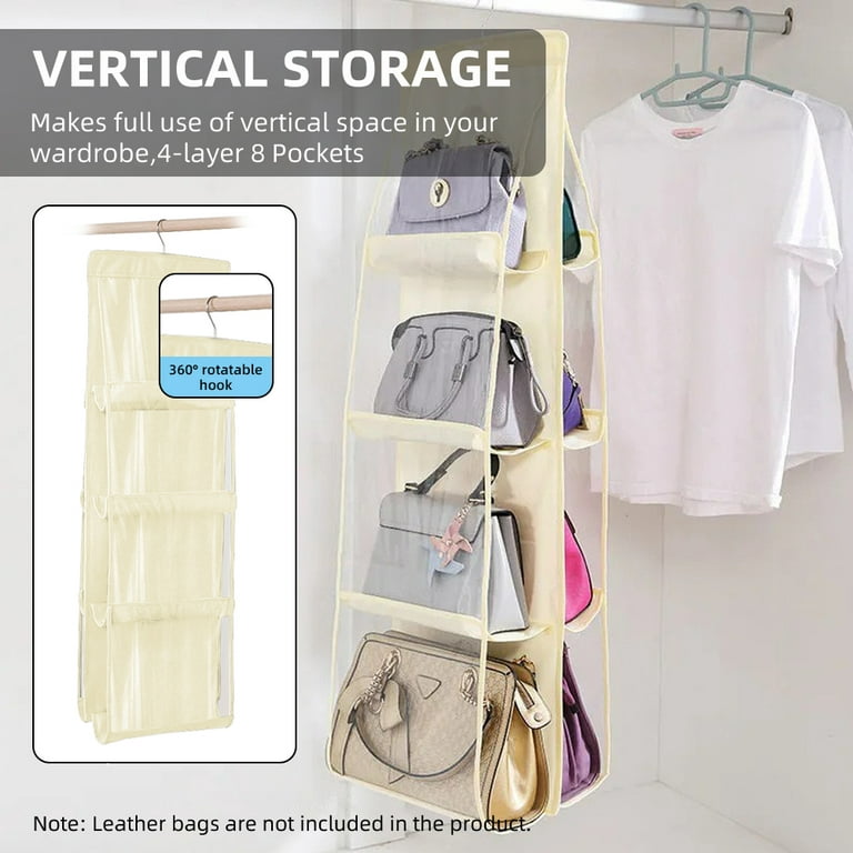 Closet Purse Storage Organizer - Wardrobe Handbag Storage Holder