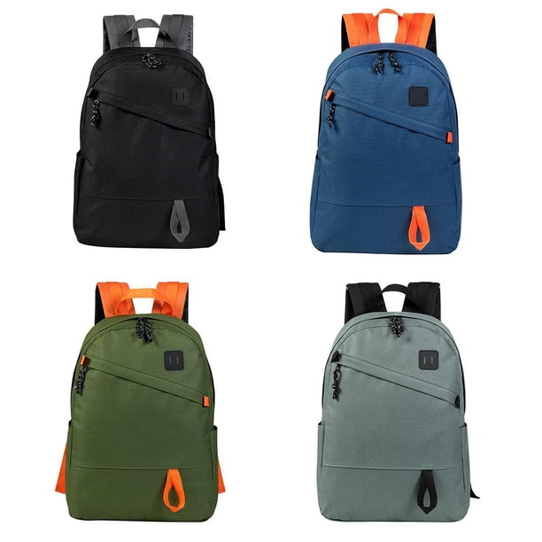 Paquete 20 piezas Mochila escolar con separador para laptop verde 31 x 45 x 14