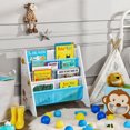 thumbnail image 3 of SONGMICS Kids Bookcase, Book Storage Shelf Organiser, with Anti-Tip Kit, White,Kids, 3 of 5