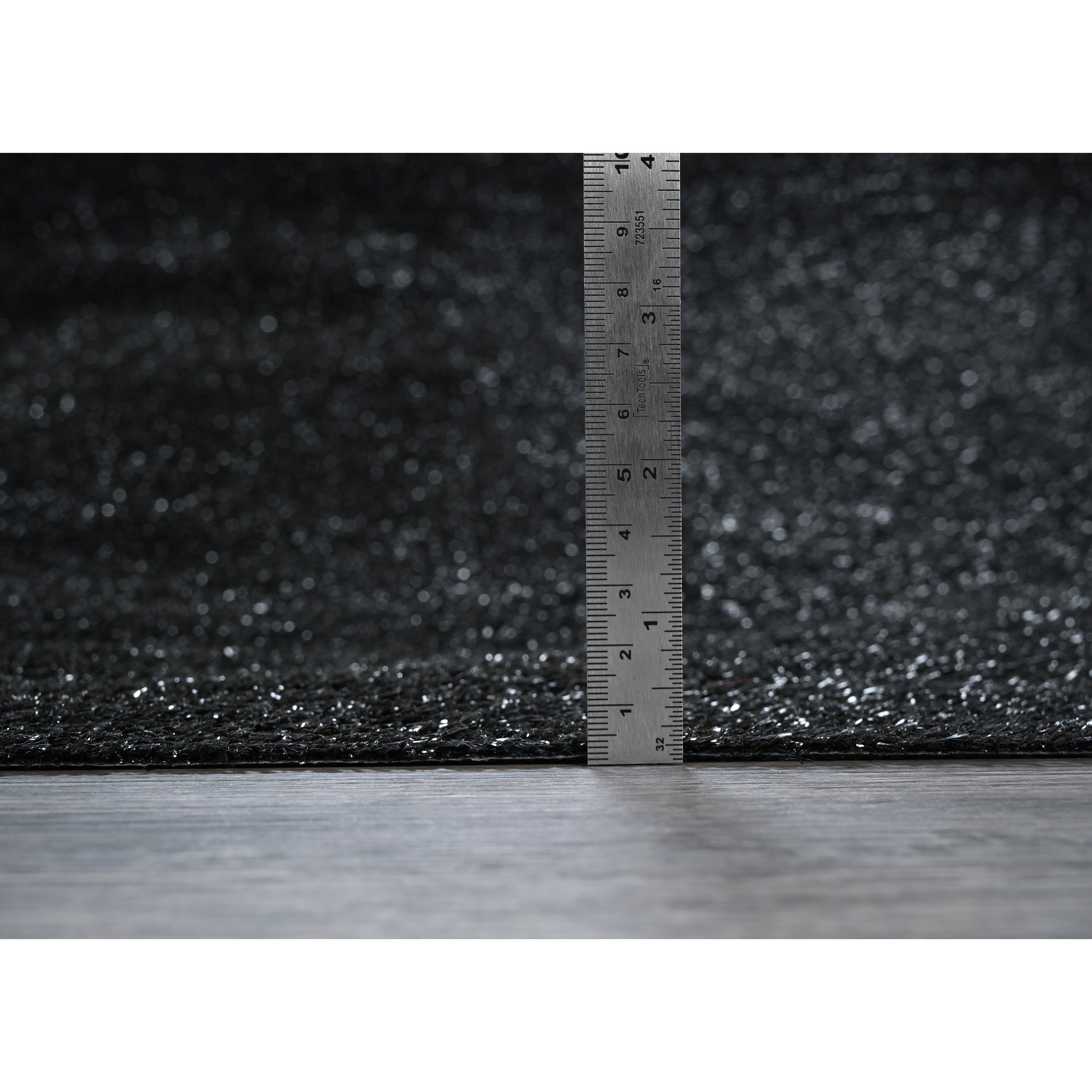 Garland Rug Artificial Grass Black Indoor/Outdoor Area Rug, 7' x 10'