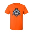 thumbnail image 2 of Wild Bobby, Celtic Wolf, Animal Lover, Men Graphic Tees, Orange, 3XL, 2 of 3