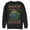 Black, variant on Men's Toy Story Ugly Christmas Alien Wreath  Sweatshirt Black Large