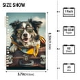 thumbnail image 3 of Ckdifva Traveling Dog A5 Ring Binder Notebook Journey Note Diary College Ruled Study 60 Pages, 3 of 8