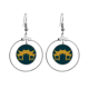 thumbnail image 1 of Tailandia mito fibrosidad templo ilustración Los pendientes cuelgan del aro de la joyería del círculo de la gota Unbranded M, 1 of 3