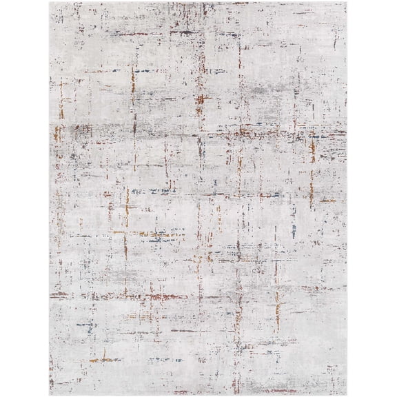 BoutiqueRugs Concordia Contemporary Area Rug - Gray, Charcoal, Navy - 6'7" x 9'6"