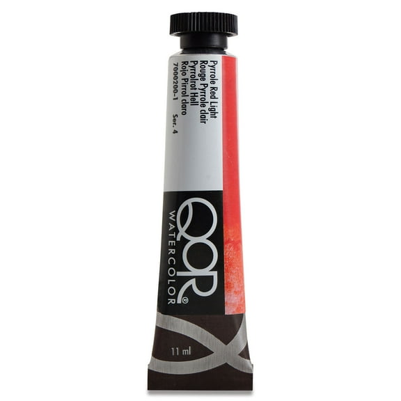 QoR Watercolor, 11ml Tube, Pyrrole Red Light